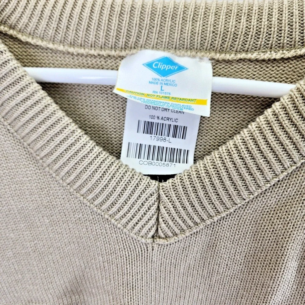 UPS SWEATER Beige With Sleeves SIZE L (Large)